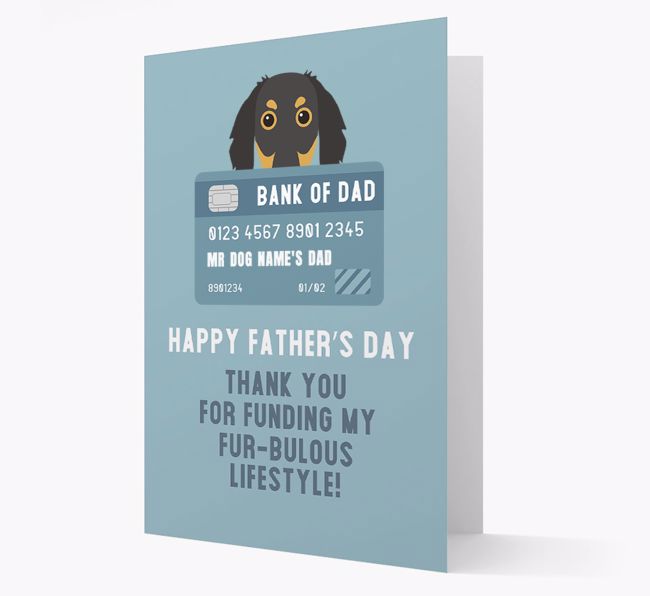 Personalized 'Bank of Dad' Card with {breedFullName} Icon